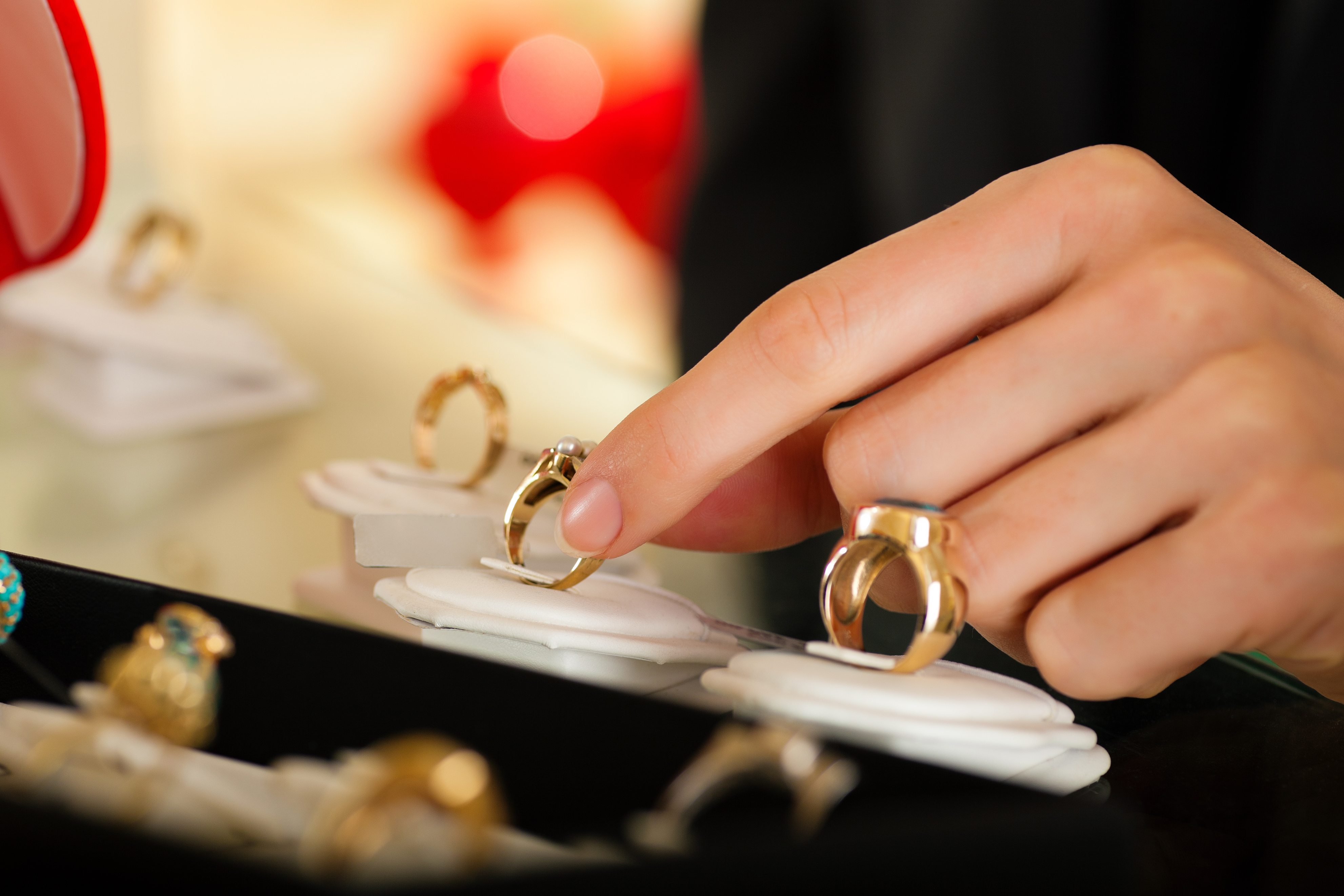 Couple at the Jeweller